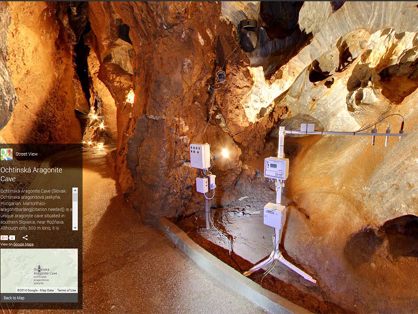 Meteo station in Ochtinska Aragonite cave in Slovakia